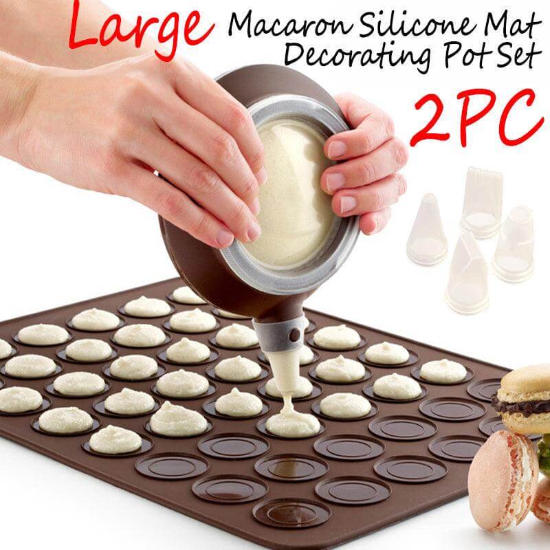 Silicone Macaron Baking Mat 48 Capacity - Wine Drop Cookery LLC