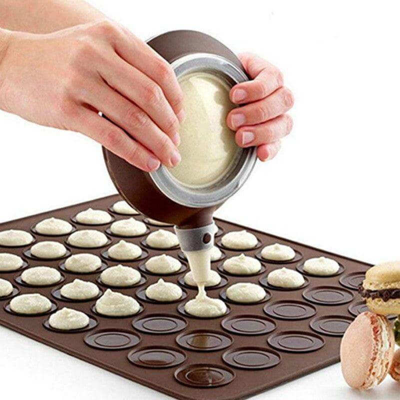 Silicone Macaron Baking Mat 48 Capacity - Wine Drop Cookery LLC