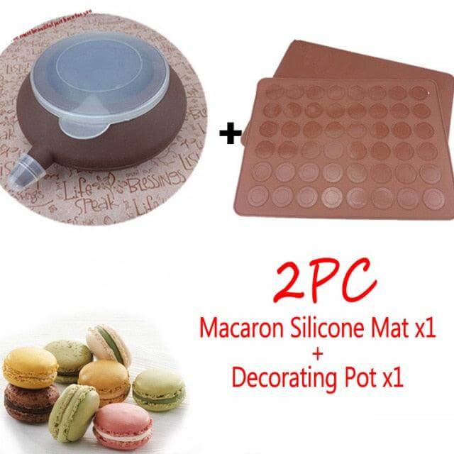 Silicone Macaron Baking Mat 48 Capacity - Wine Drop Cookery LLC