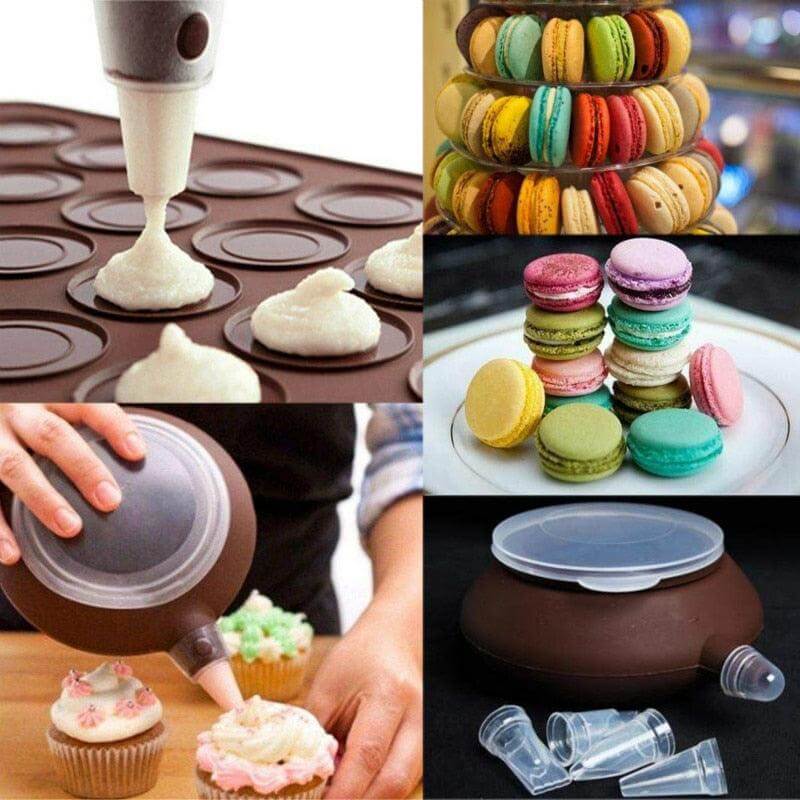 Silicone Macaron Baking Mat 48 Capacity - Wine Drop Cookery LLC