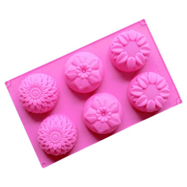 Snowflake Silicone Chocolate Mold 6 Cavity 10