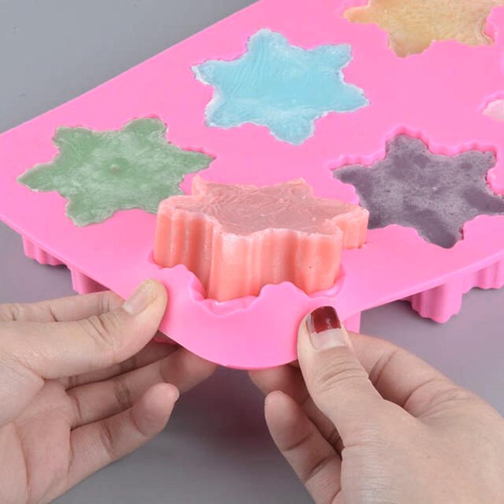 Snowflake Silicone Chocolate Mold, 6 Cavity