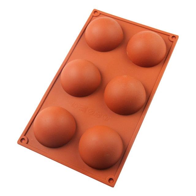 Snowflake Silicone Chocolate Mold 6 Cavity - Wine Drop Cookery LLC