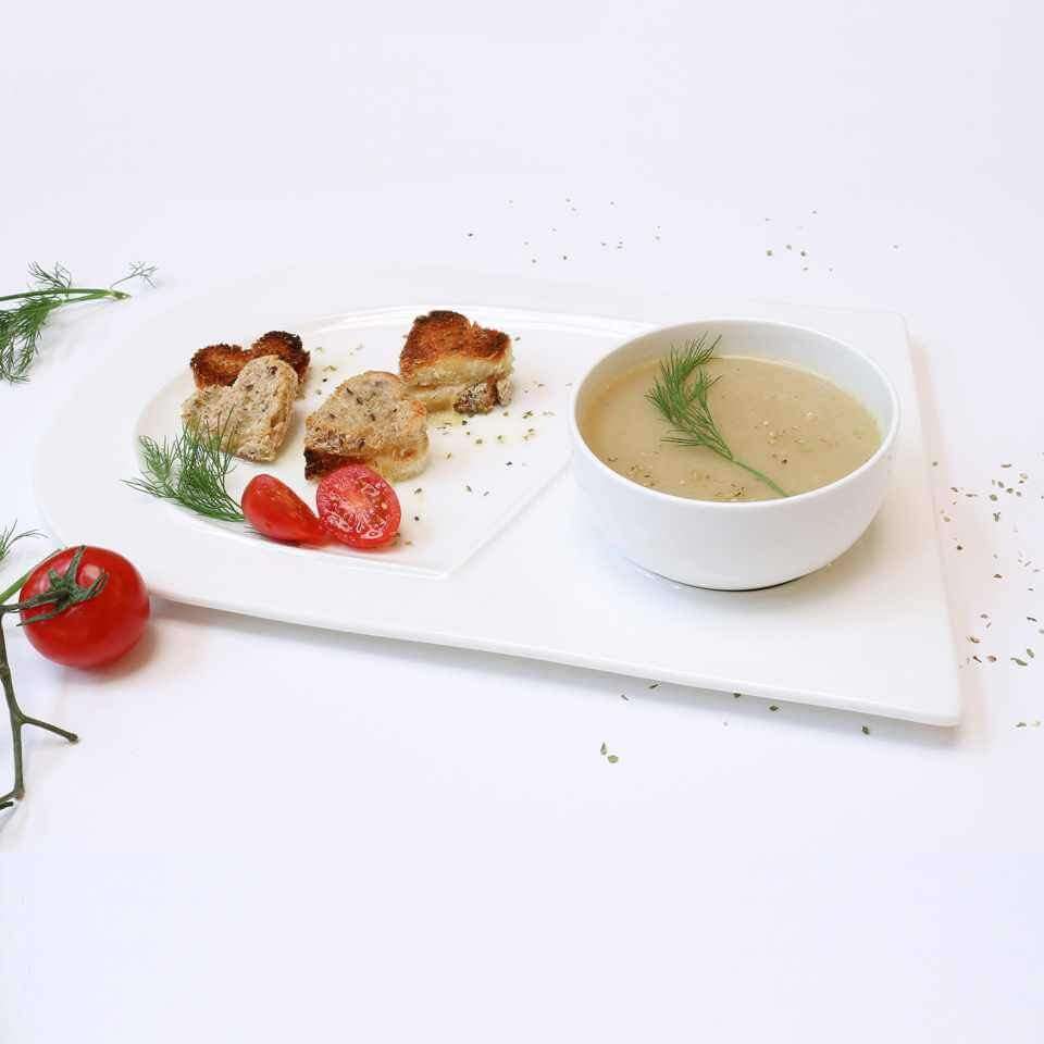 Soup and Sandwich Plates, Set of 4 - Wine Drop Cookery LLC