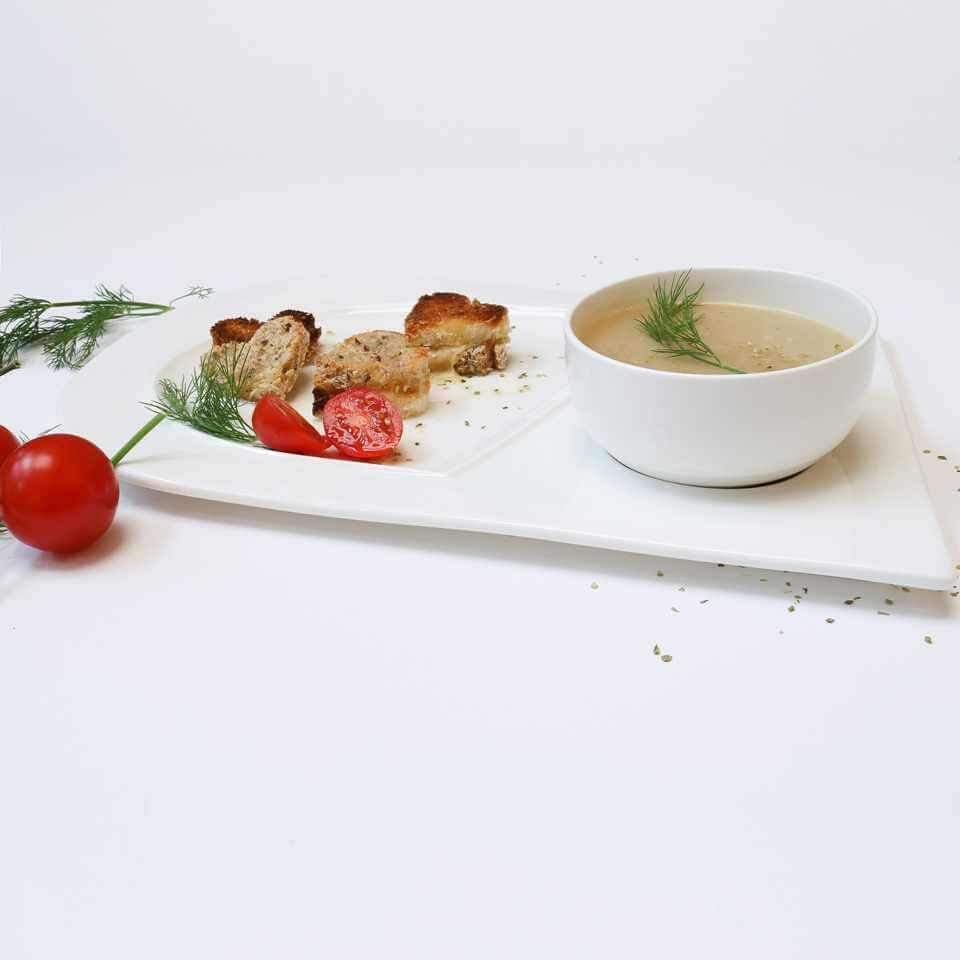 Soup and Sandwich Plates, Set of 4 - Wine Drop Cookery LLC