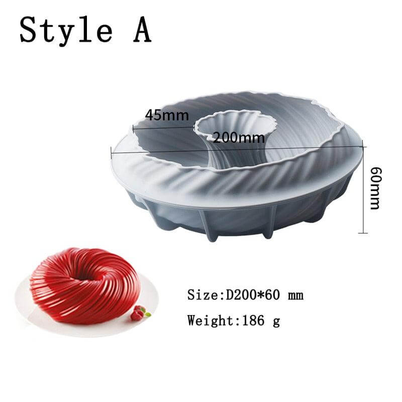 Spiral Silicone Cake and Dessert Mold