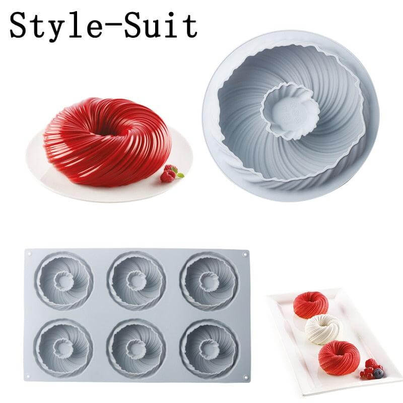 Spiral Silicone Cake and Dessert Mold