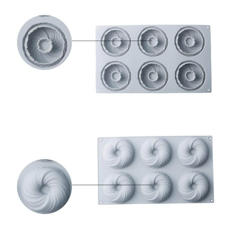 Spiral Silicone Cake and Dessert Mold