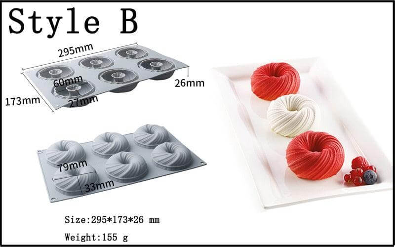 Spiral Silicone Cake and Dessert Mold