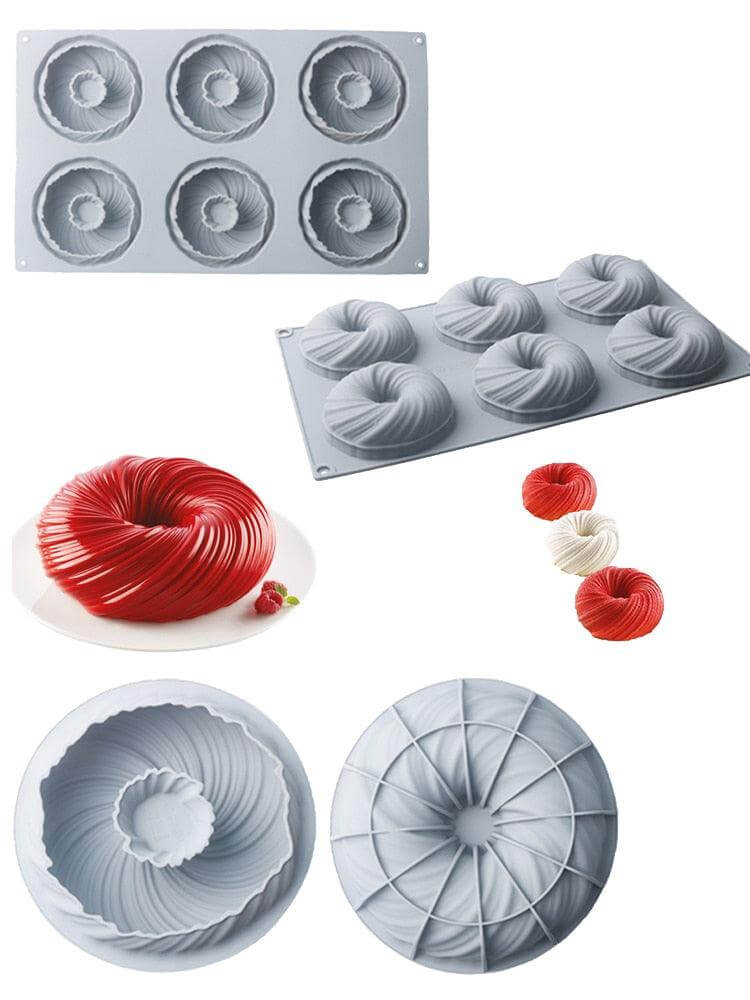Spiral Silicone Cake and Dessert Mold