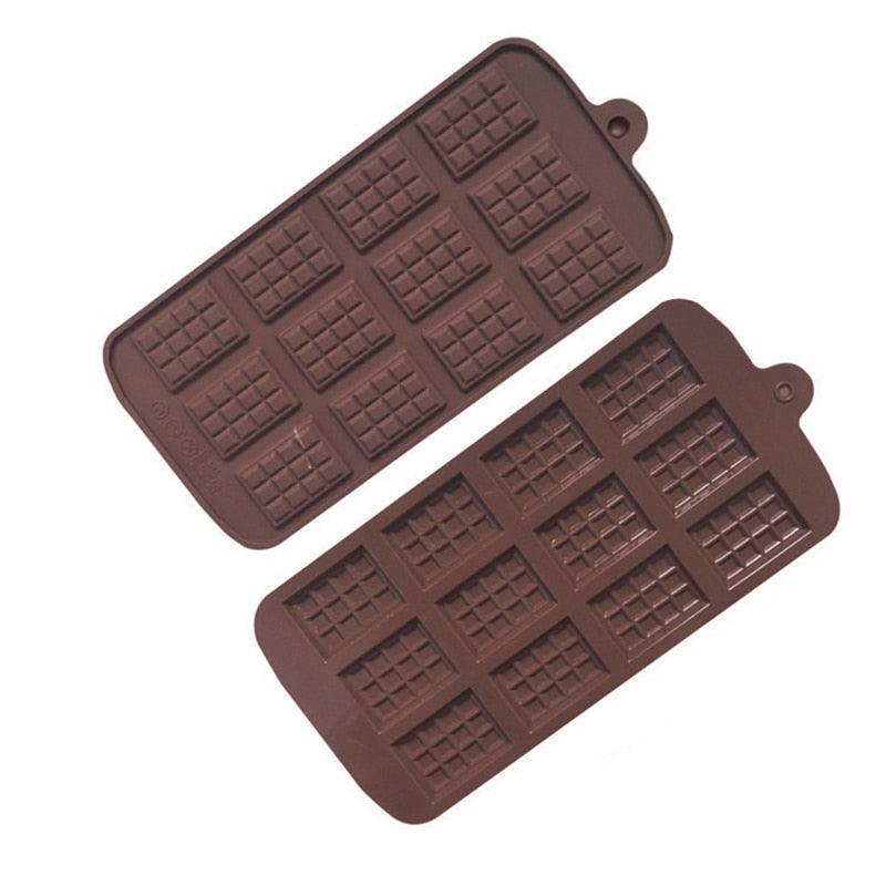 Silicone Break-Apart Chocolate Bar Mold, Square