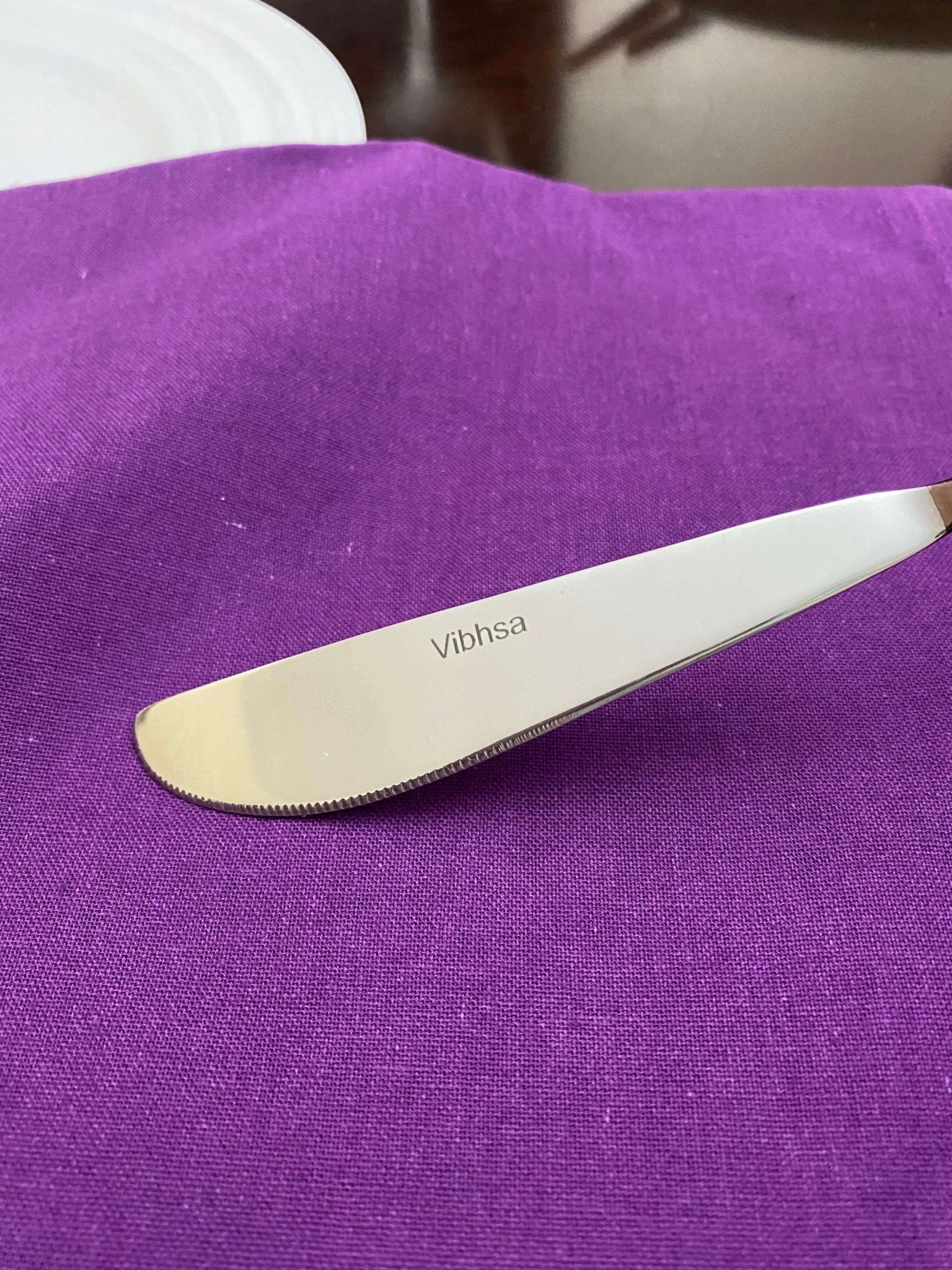 Stainless Steel Dinner Knives Set of 6 Pieces - Wine Drop Cookery LLC