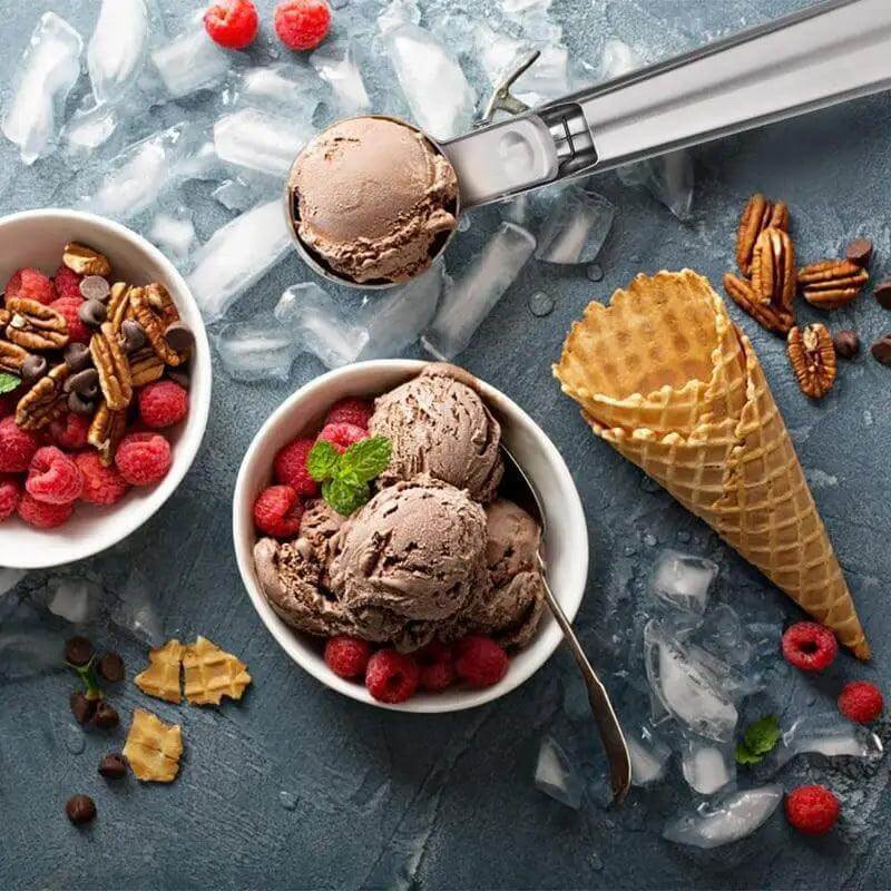 Stainless Steel Ice Cream Scoop - Wine Drop Cookery LLC