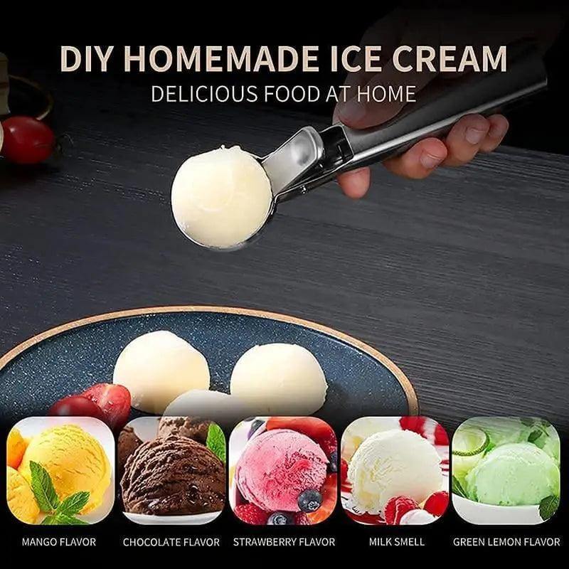 Stainless Steel Ice Cream Scoop - Wine Drop Cookery LLC
