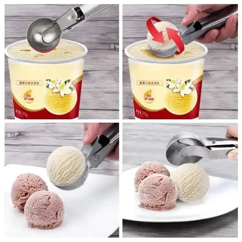 Stainless Steel Ice Cream Scoop - Wine Drop Cookery LLC