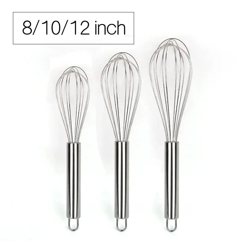 Stainless Steel Whisk Egg Beater - Wine Drop Cookery LLC