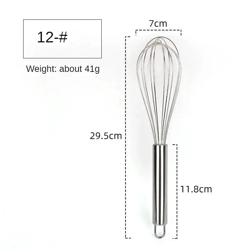 Stainless Steel Whisk Egg Beater - Wine Drop Cookery LLC