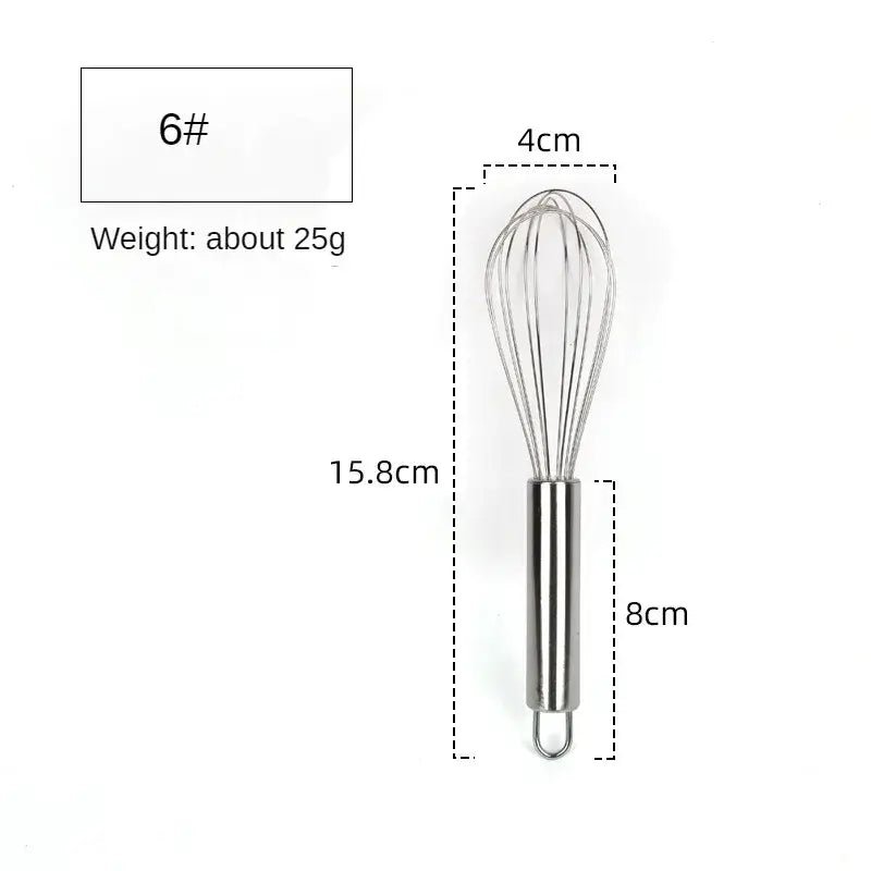 Stainless Steel Whisk Egg Beater - Wine Drop Cookery LLC