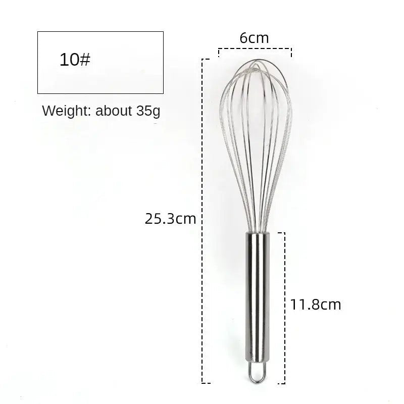 Stainless Steel Whisk Egg Beater - Wine Drop Cookery LLC