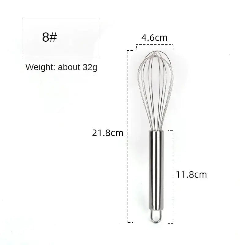 Stainless Steel Whisk Egg Beater - Wine Drop Cookery LLC