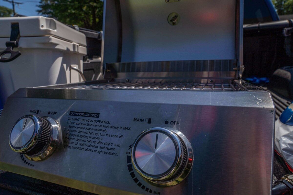 Stainless Tabletop Propane Gas Grill - Wine Drop Cookery LLC