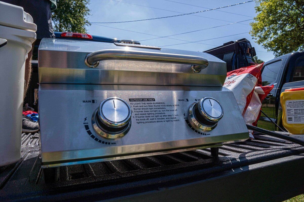 Stainless Tabletop Propane Gas Grill - Wine Drop Cookery LLC
