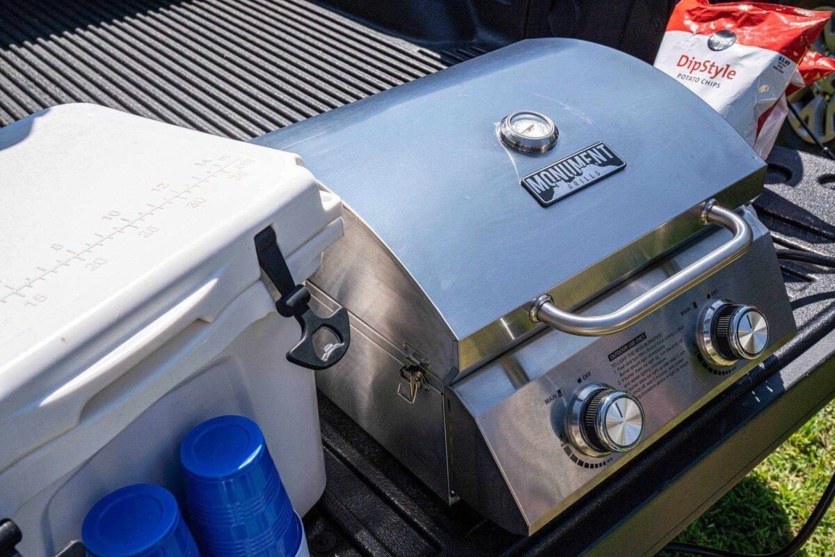 Stainless Tabletop Propane Gas Grill - Wine Drop Cookery LLC