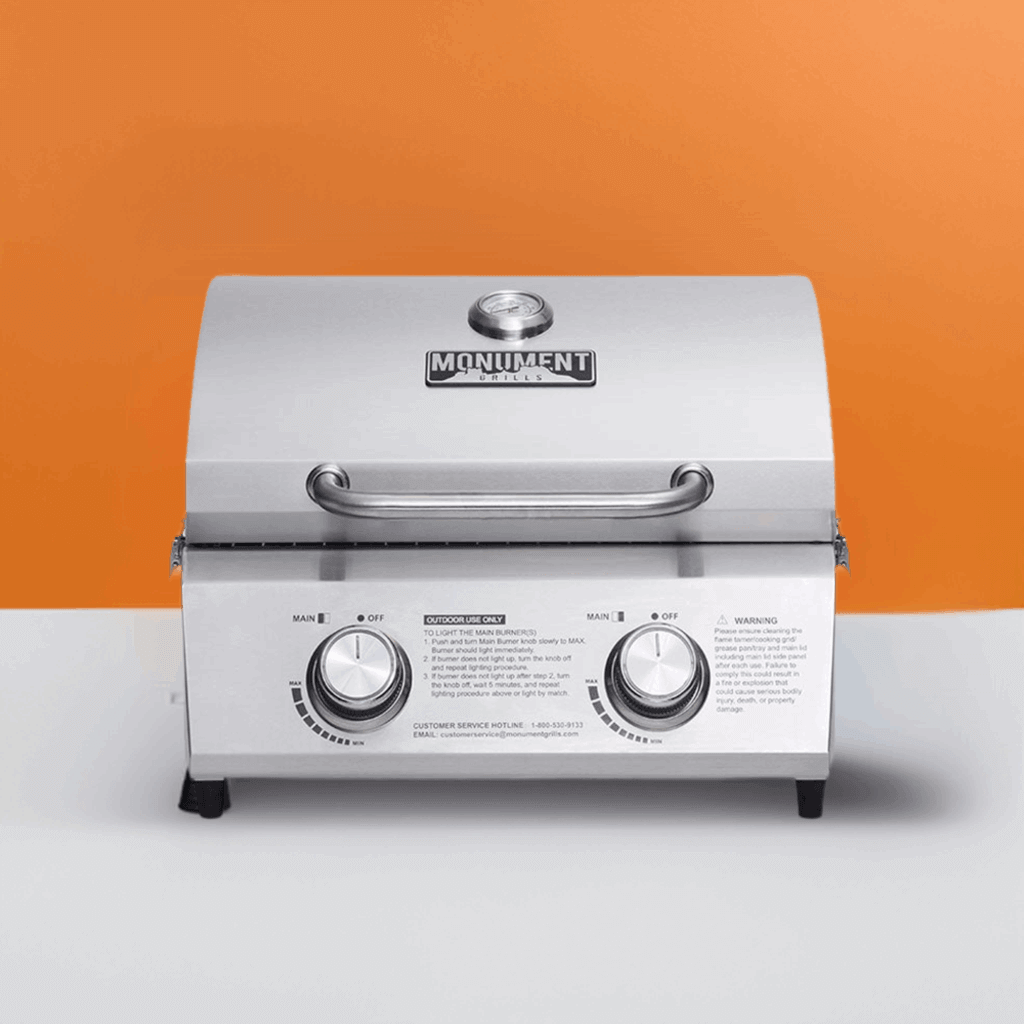 Stainless Tabletop Propane Gas Grill - Wine Drop Cookery LLC