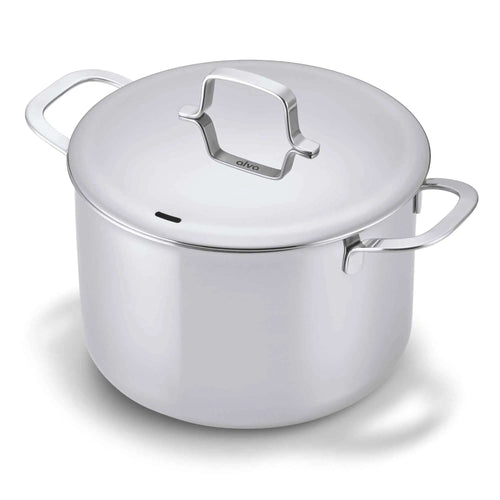 5-ply stainless steel stock pot with lid, 7 quart