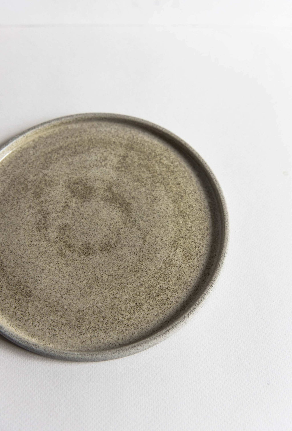 Stoneware Dinner Plates "Concrete" - Wine Drop Cookery LLC