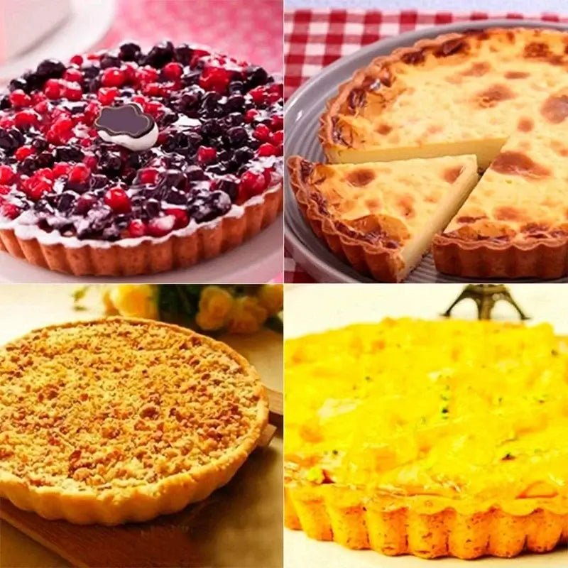 Tart and Quiche Pan with Loose Bottom, 20 to 30cm - Wine Drop Cookery LLC