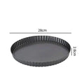Tart and Quiche Pan with Loose Bottom, 20 to 30cm - Wine Drop Cookery LLC