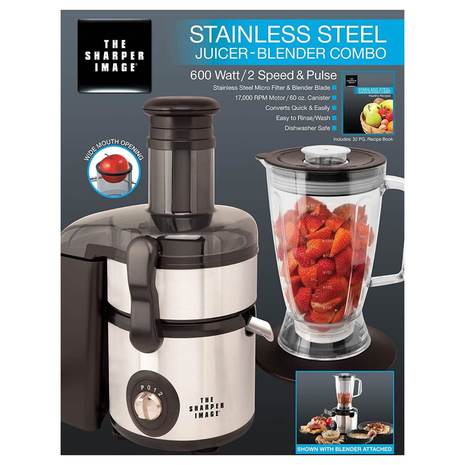 The Sharper Image Juicer-Blender Combo - Wine Drop Cookery
