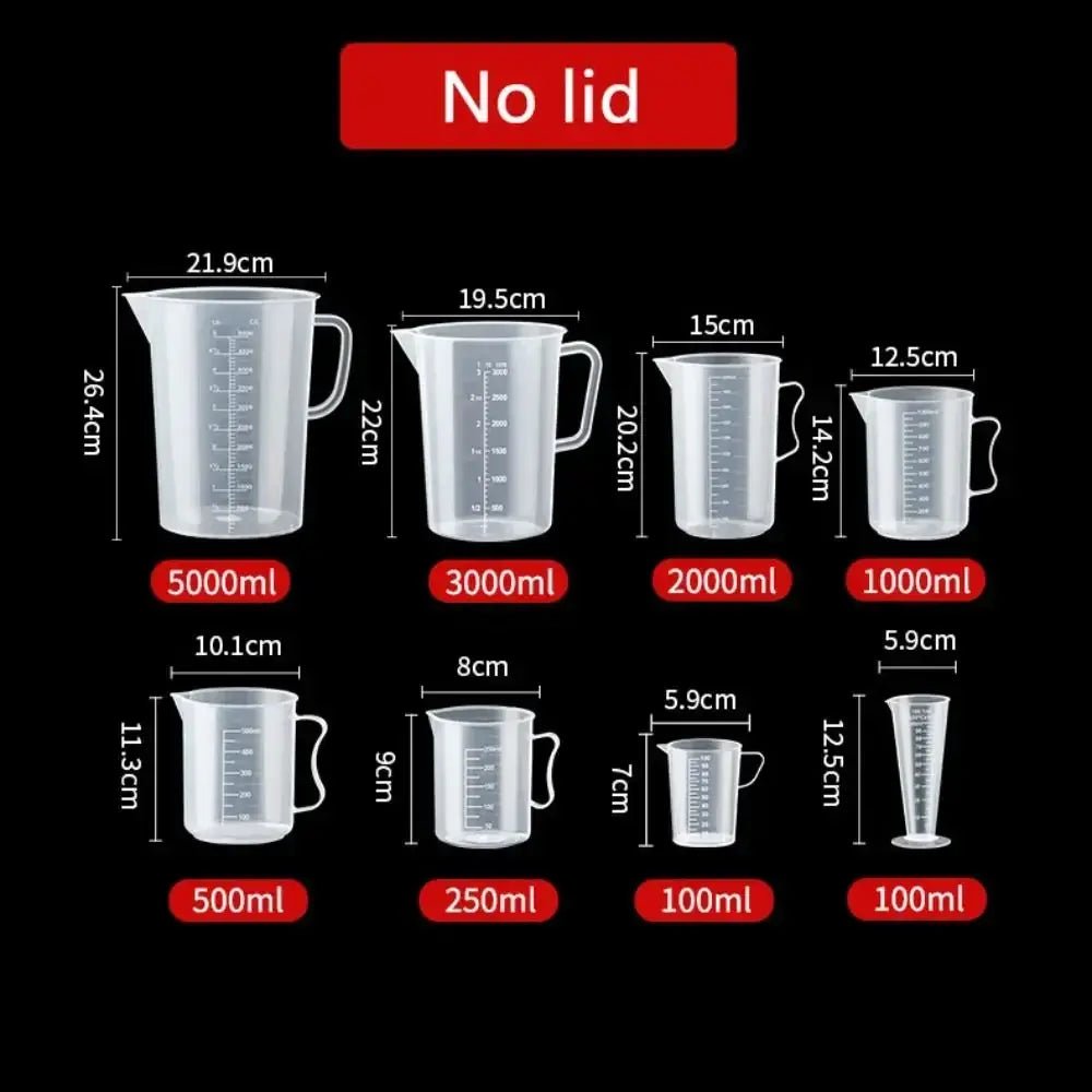 Thickened Plastic Measuring Cup with Scale - Wine Drop Cookery LLC