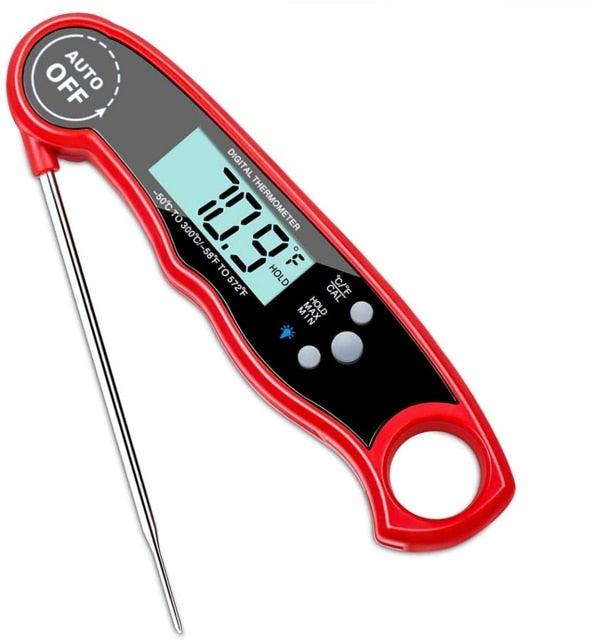 Waterproof Digital Kitchen Thermometer with LCD - Wine Drop Cookery LLC