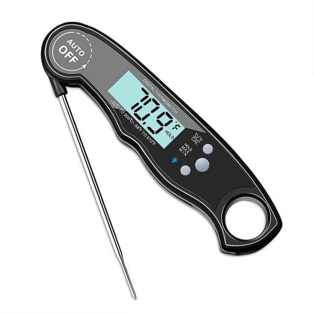 Waterproof Digital Kitchen Thermometer with LCD - Wine Drop Cookery LLC